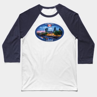 London Canada Travel Baseball T-Shirt